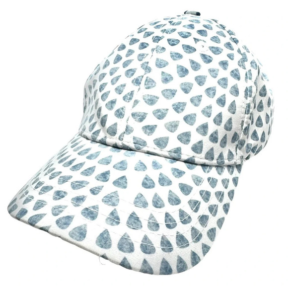 Quagga Green Label Women’s Baseball Cap blue white pink Raindrop Pattern hat - Picture 3 of 7